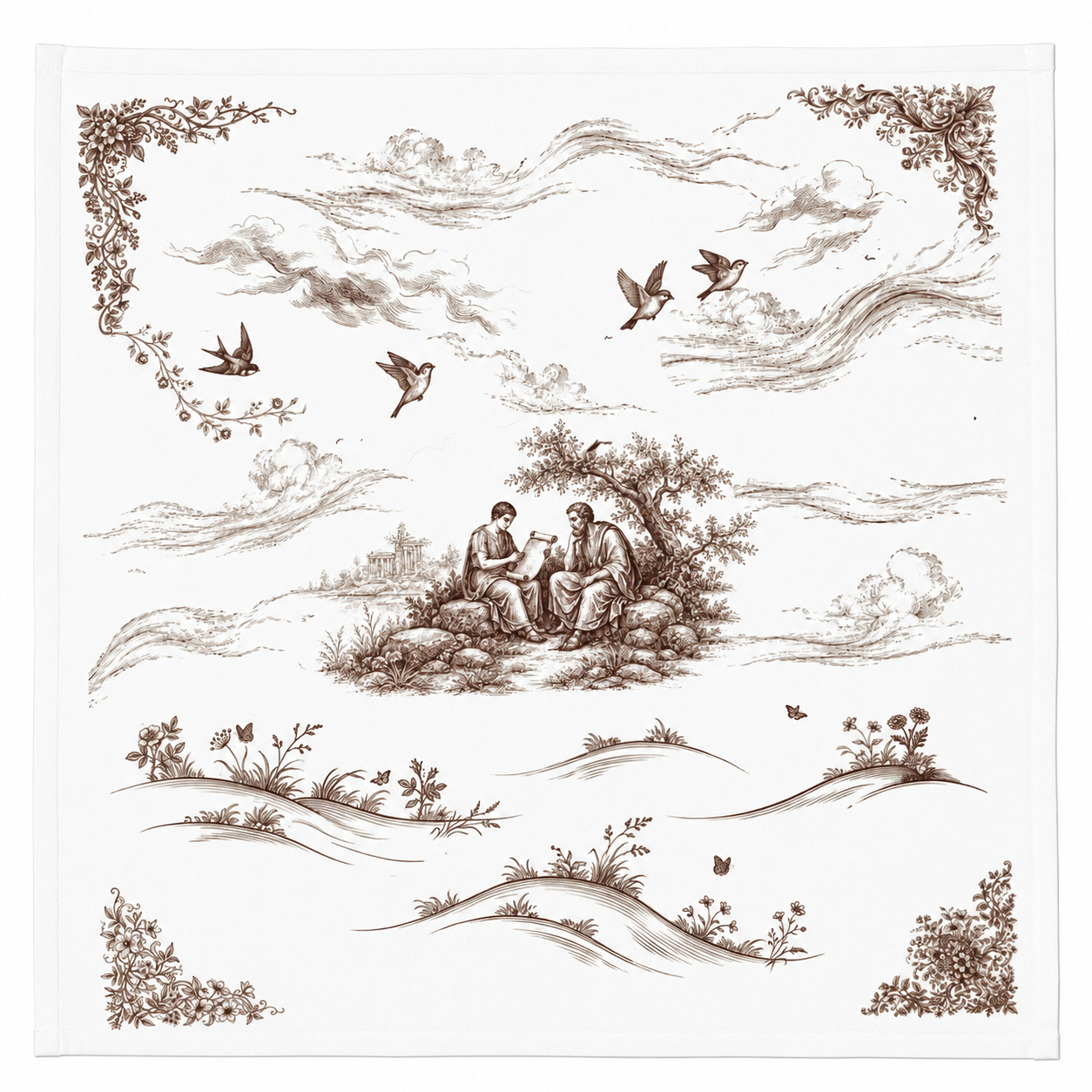 Siena Toile Napkin Set