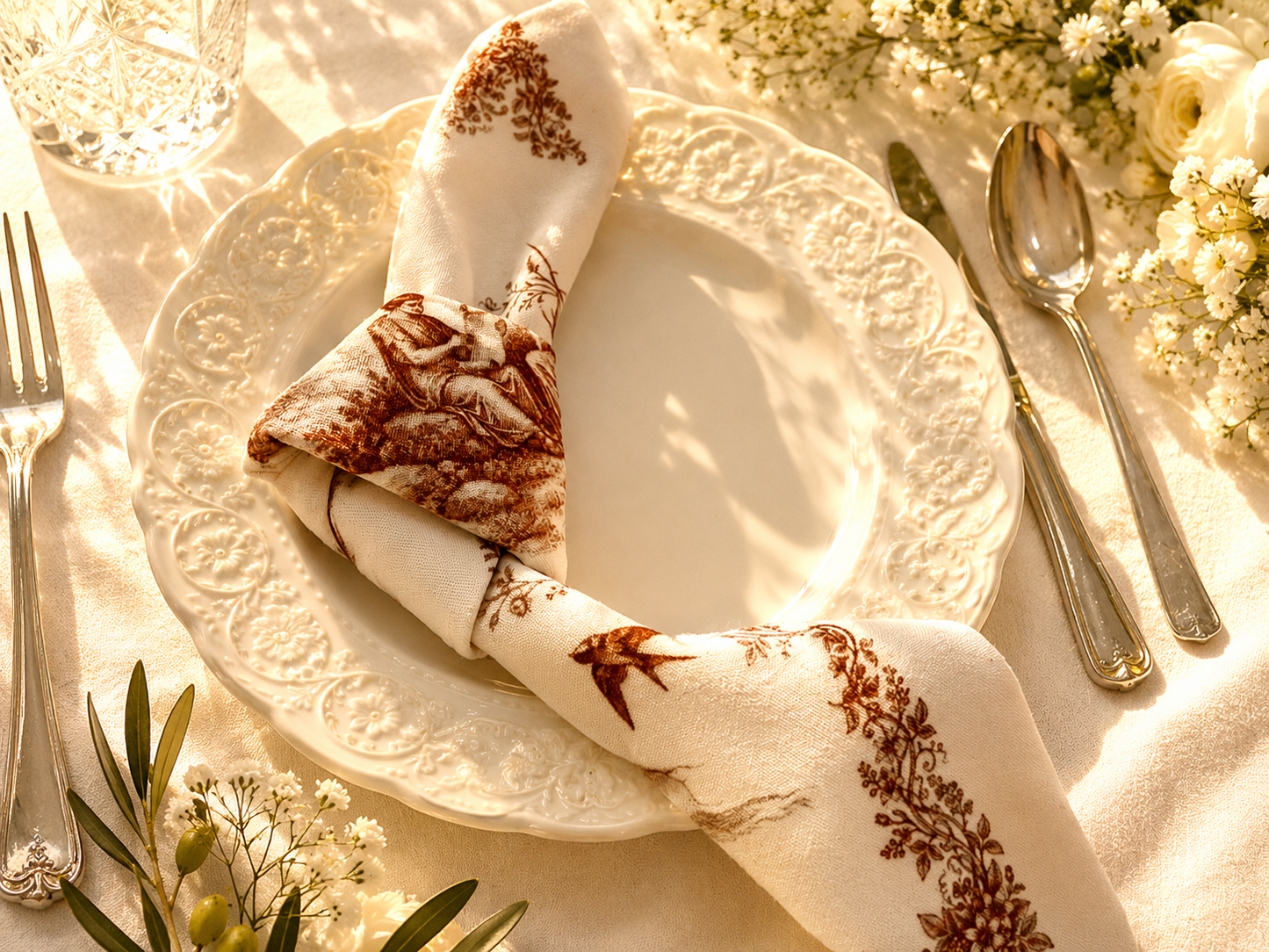 Siena Toile Napkin Set
