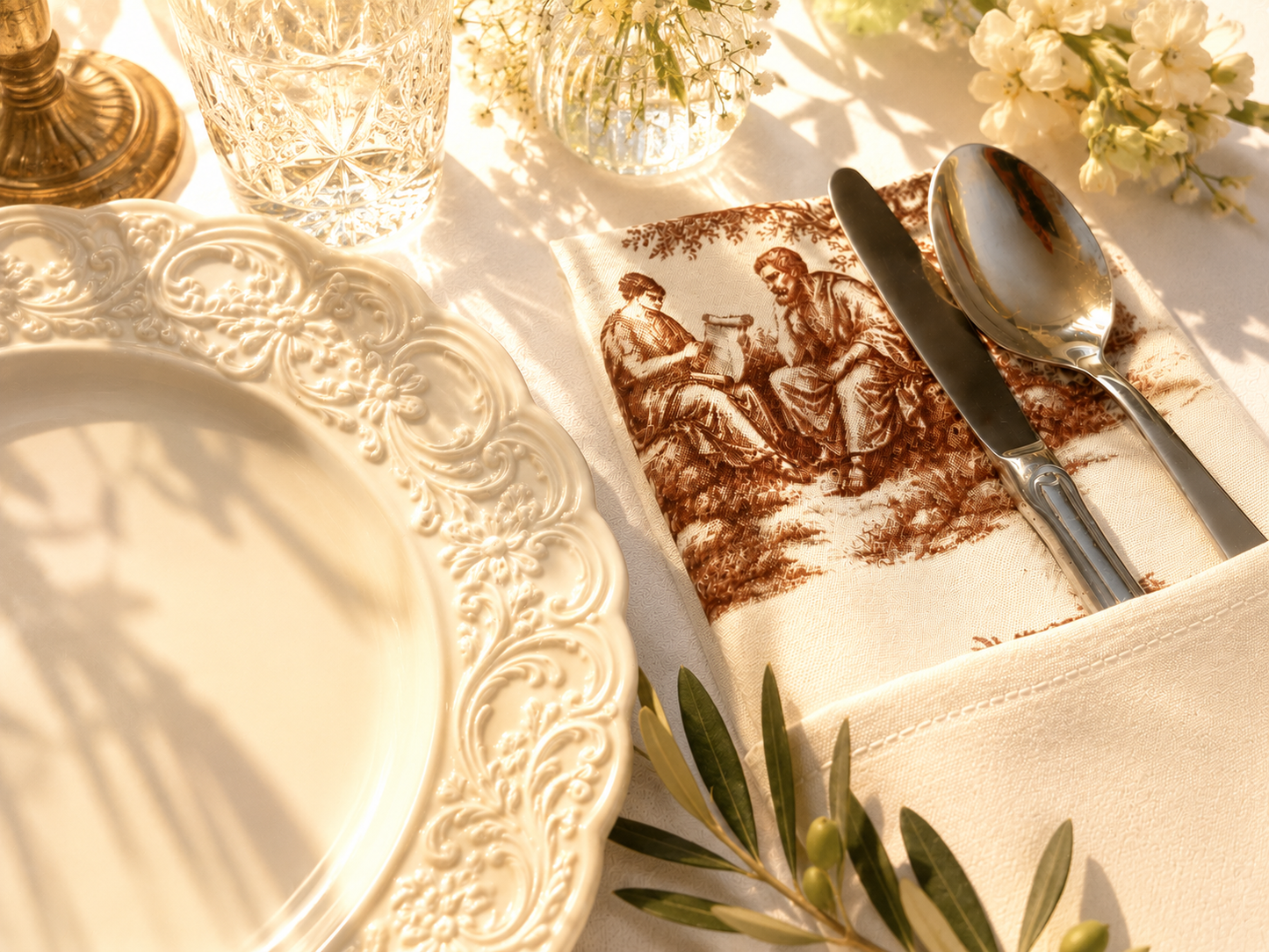 Siena Toile Napkin Set